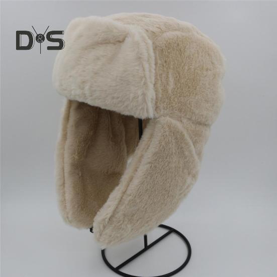 Gorro de invierno para mujer, de felpa gruesa, con protección para las orejas, con protección contra el viento y ajustable, con retención de calor, para exteriores, esquí, patinaje, snowboard, gorro Lei Feng