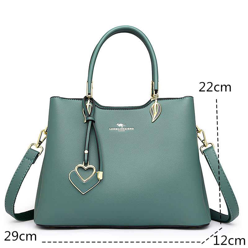 Luxury Women Designer  Shoulder Crossbody  Fashion Ladies Large Capacity Leather Handbag Shopper Brand Messenger Totes