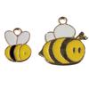 alloy Bee Charm Pendants multicolor Colorful Enamel Bee Earring Pendants  Sewing