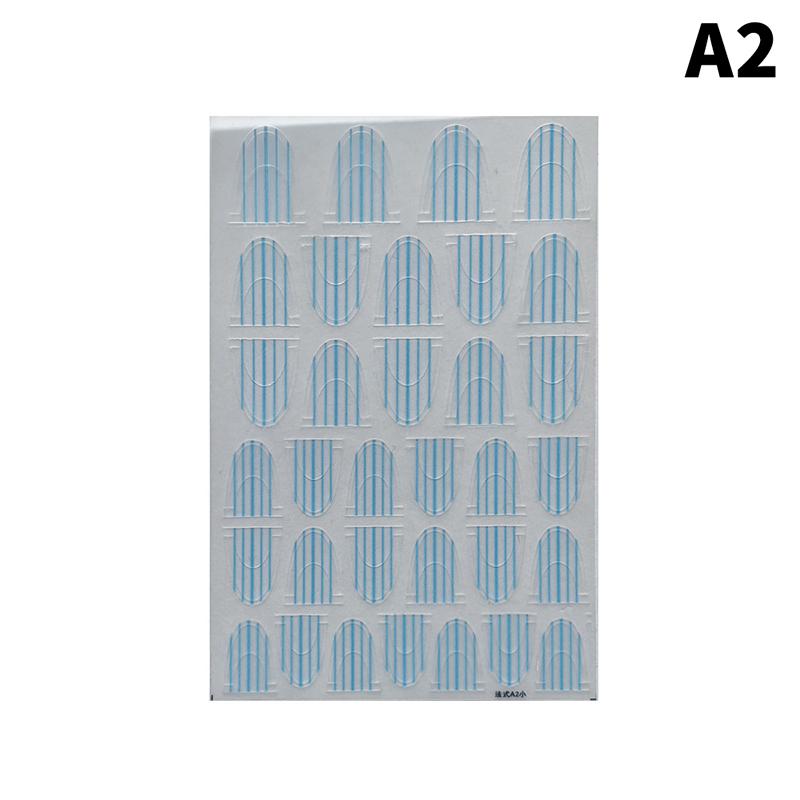 French Manicure Strip Nail Forms Fringe Tip Guides Sticker Diy Wavy Line Nail Art Tips Guides Stickers Stencil Decoration Tool