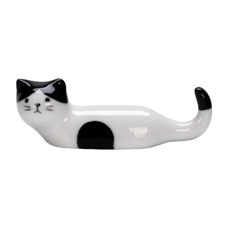 Ceramic Chopsticks Pillow Chopstick Rest Home Decoration Cat Chopsticks Forks Holder Chopsticks Holder Spoon Holder