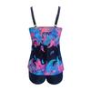 Ladies' Sexy Swimsuit With Suspender And Printed Two-piece Swimsuit Set