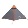 Trekking Tent Gray and Orange 222 x 85 x 125 cm