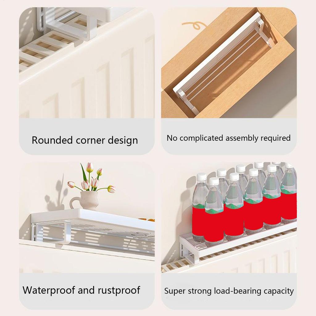 Radiator Cover Shelf Iron Storage Rack No Drilling Heat-Resistant Iron Radiator Shelves For Hotel Dorm Apartment Bedroom Living