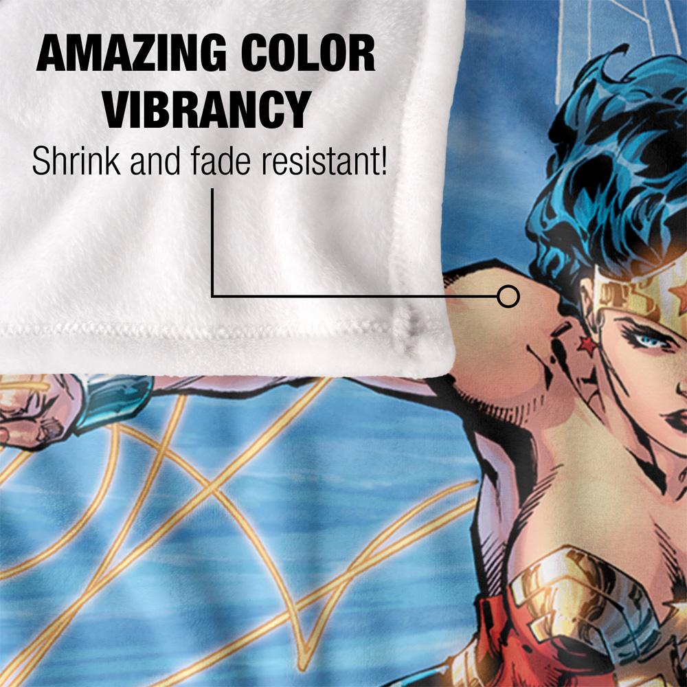 Wonder Woman Action Pose Blanket