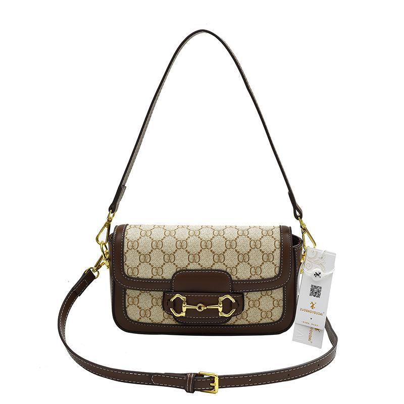 

Маленькая сумка женская весна-лето новая сумка-седло темпераментная сумка под мышкой женская высококлассная на одно плечо через плечо height 14cm, width 23cm, thickness 4cm