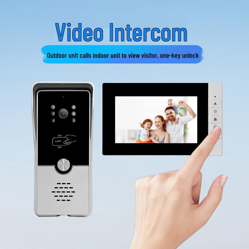 Smart Villa Intercom: Real-time Video Doorbell with Swipe Card Unlock