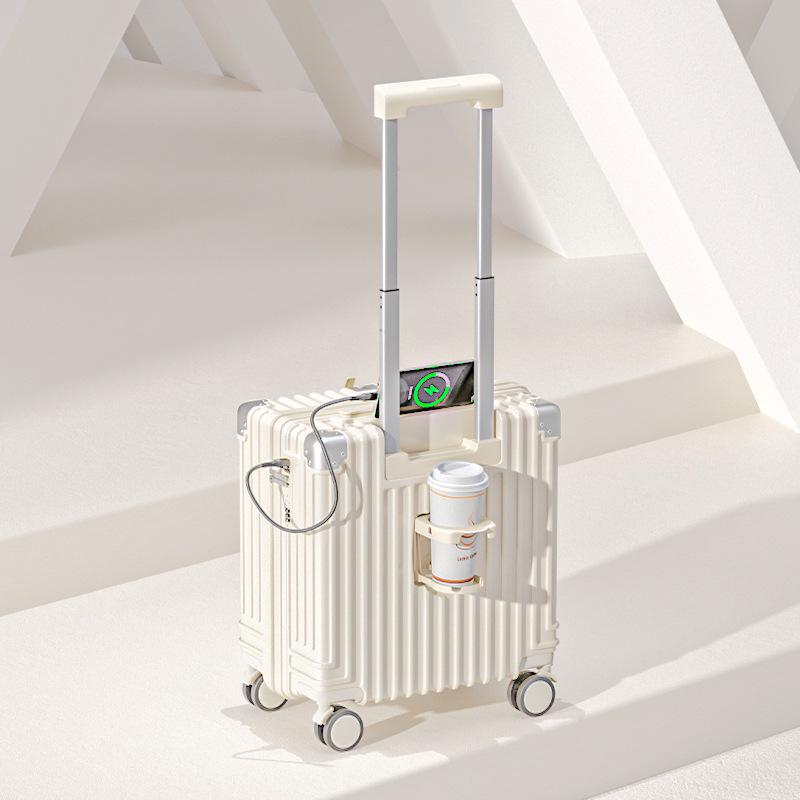 Lightweight Mini Trolley Suitcase with Combination Lock, 18-20 Inch - Ideal for Students and Kids.
