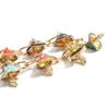 Colorful Mushroom Pendant Necklace Adjustable Length Neckchain Alloy Oil Drop Charm Choker for Fashionable Women