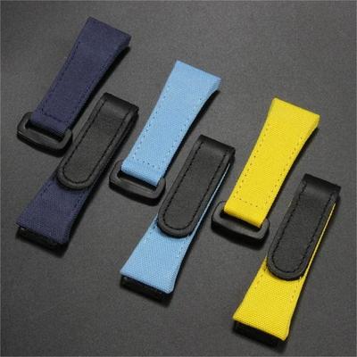 Pour RICHARD MILLE RM50 RM53 Bracelet de montre pour homme en toile de nylon imperméable Boucle anneau cuir Bracelet Bracelet de montre style vis 25mm