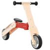 2-in-1 Scooter - vidaXL - Red - Adjustable Handlebar - Comfortable Seat - Regular Use
