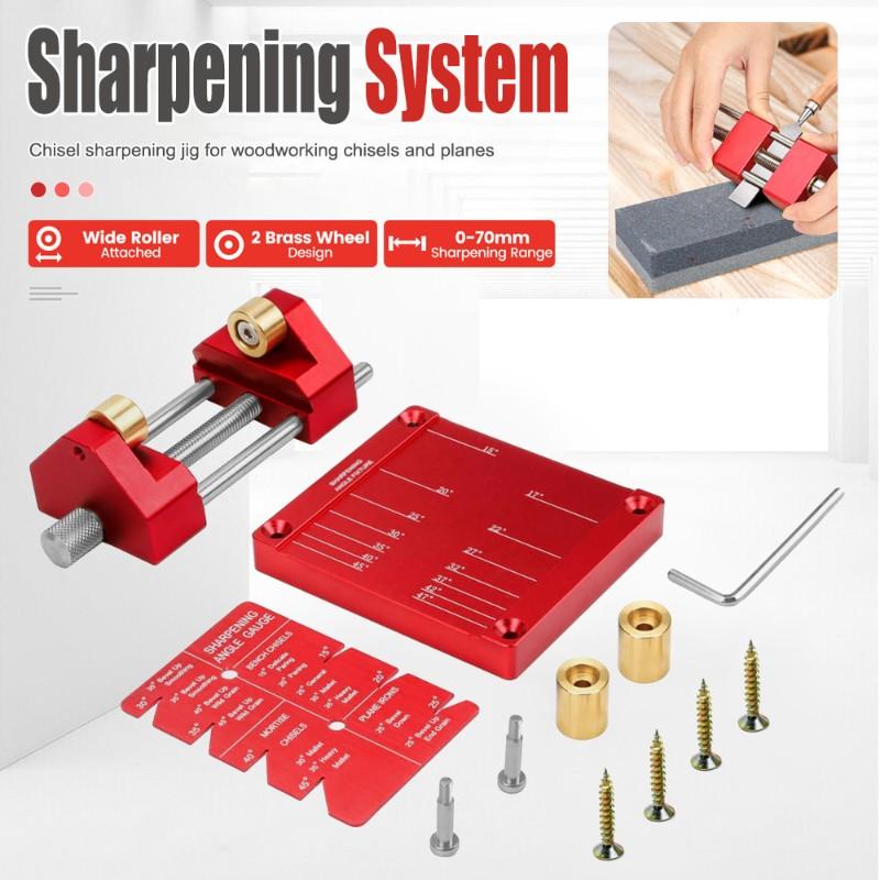 M-Modern-Universal Fixed Angle Knife Sharpener, For Woodworking Chisel& Plane Blade Sharpening Holder Tool