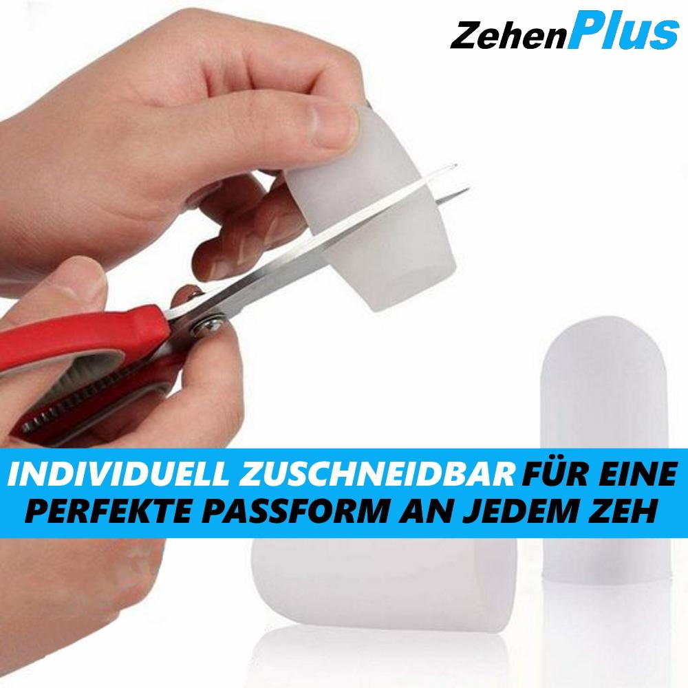 ZehenPlus Zehenschutz Silikon Zehenkappen Zehenschoner Zehenhauben [6er Set]