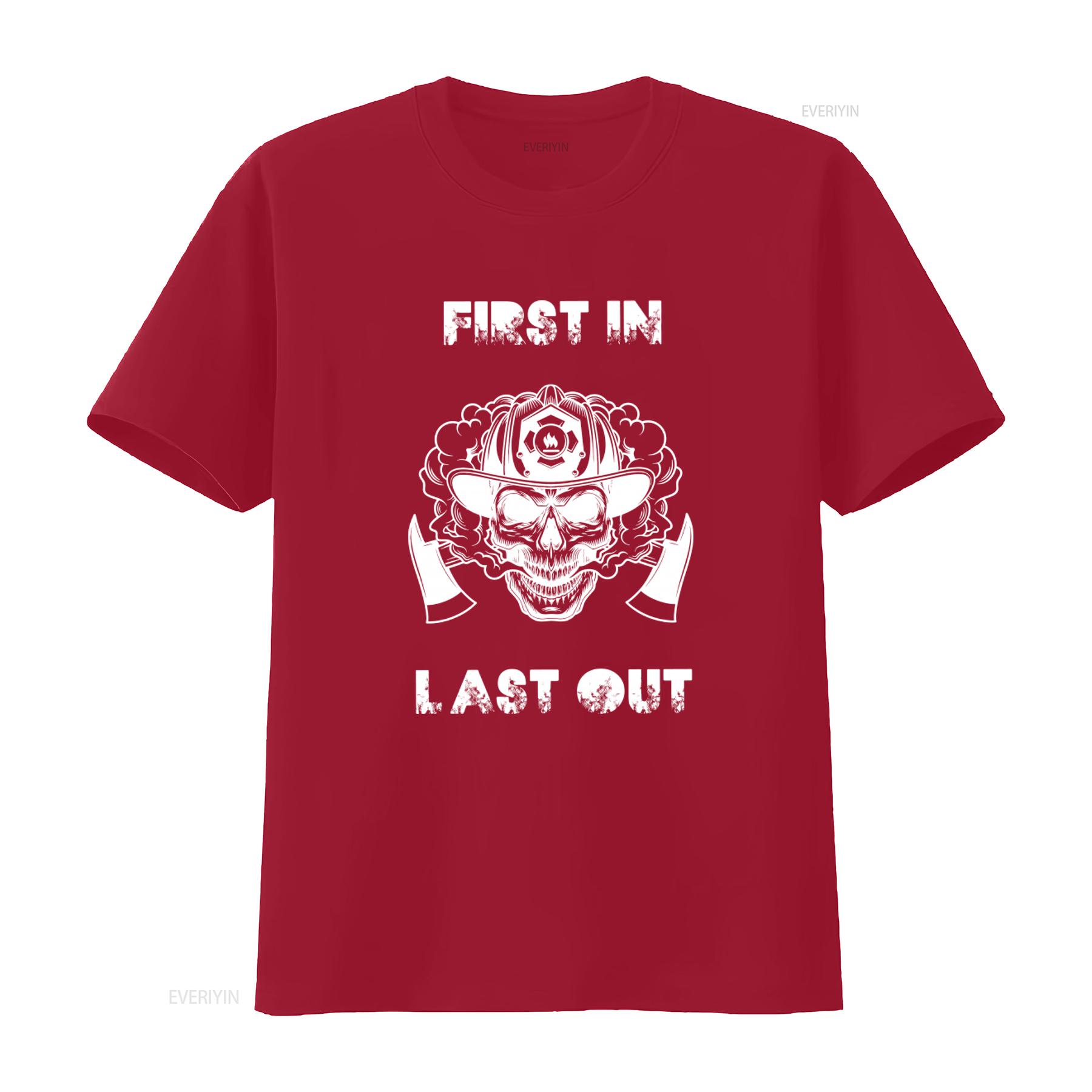 Dibs On The Fireman First In Last Out T Shirt Firemans Wife Funny Firefighter Girl Firewoman  vintage Washed Stretched S