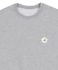 GRAVER [Unisex] Small Daisy Flower Logo Smile Sweatshirt_Gray