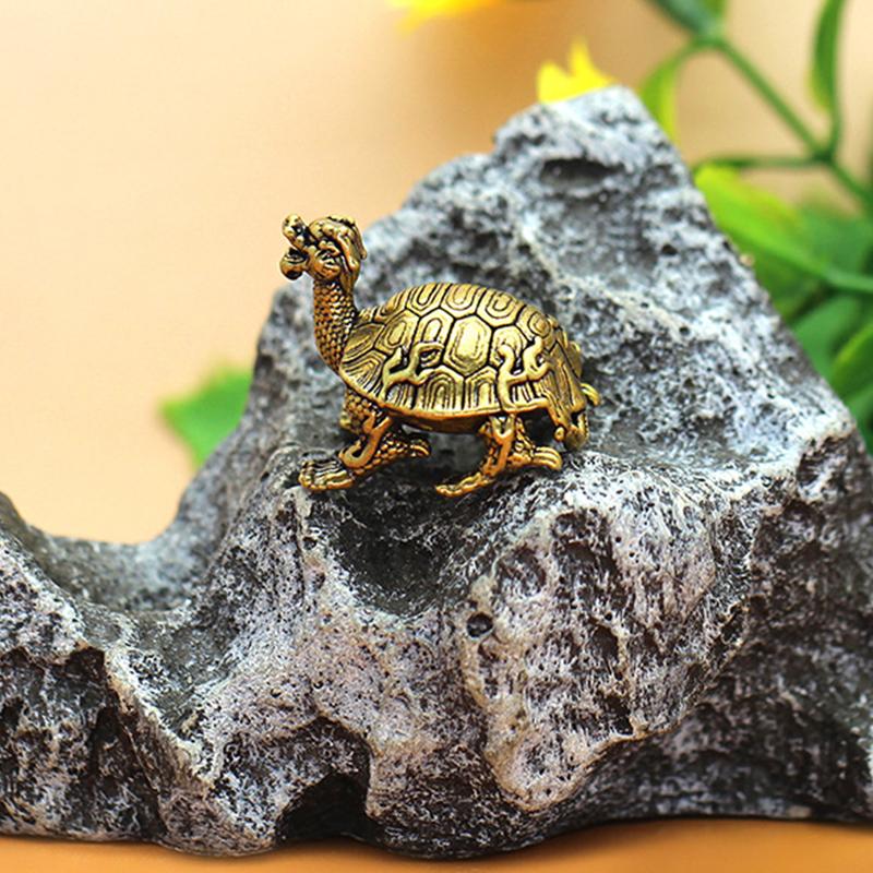 Mascot Turtle, Long-Lived Animal Statue, Office Desk Decoration