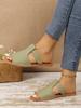 Fashion Ladies' New Summer Flat-bottomed Open-toed Slippers, Solid-color Fish-mouth Beach Cool Slippers