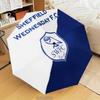 Blue Sheffield With Owl  Automatic Folding Umbrella - 8-Rib Travel Umbrella with Auto Open/Close & Portable Gifts for Holidays or Birthdays