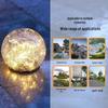 Solar-Powered Decorative Crackle Glass Lights for Garden & Courtyard
