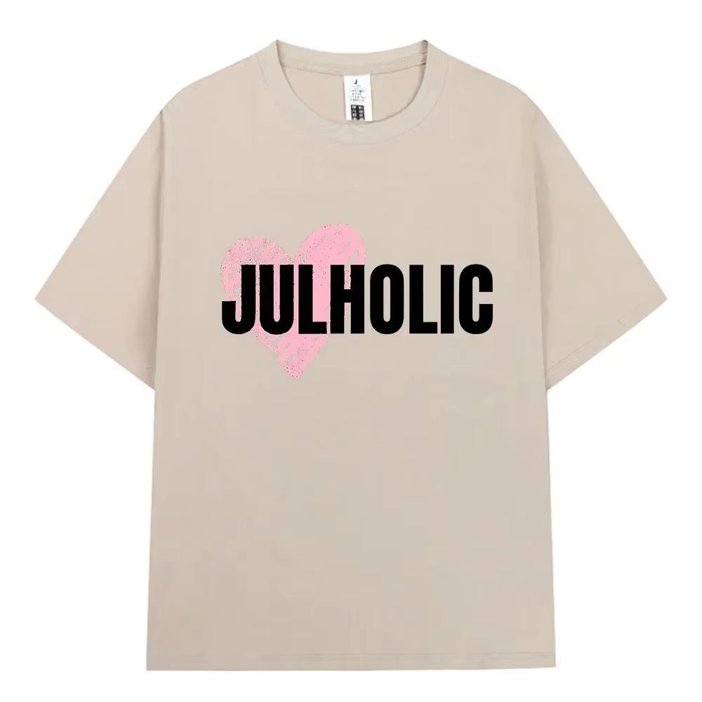 Summer Rapper Jul Love Print T-Shirt Unisex Fashion Pop Music Cotton Short Sleeve Casual Streetwear T-shirt