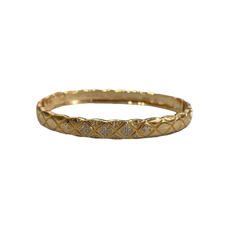 Elegant Little Coco Starry Diamond Quilted Bracelet for Women