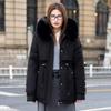 Thickened plush hooded pie overcomes retro warm cotton clothes, sweet wind waist fashionable simple coat