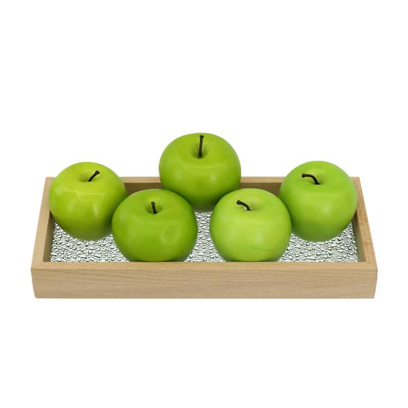 Green Apple Fruit Plate Décor for Dining, Showrooms, and Outdoor Picnic Photography