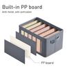 Thickened Pants Storage Box Foldable 9/7/6 Grids Organizer for Jeans Sweatshirt Shirt Wardrobe Organizers of Cabinets and Drawer