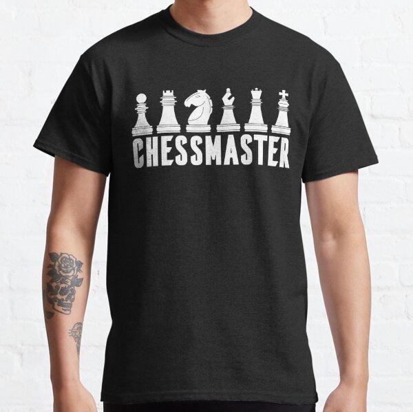 Chess Men's T Shirts King Queen 60s Board Game Horse Fan Player Dad Vintage Tee Shirt Short Sleeve T-Shirt Cotton Gift Idea
