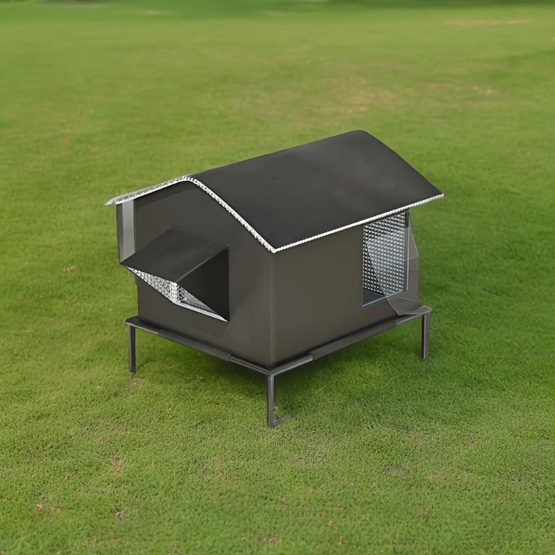 Homeless Pet House Four Seasons Outdoor Stray Cat Shelter with Air Conditioning Pet House Cozy Insulated Cat Bed Supplies