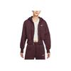 מעיל ספורט קרופ עם רוכסן והדק לנשים Nike Phnx Flc Crop Fz Hdy Hooded Zip Sports Long Sleeve Jacket נשים מעיל בורדו HV2427-652