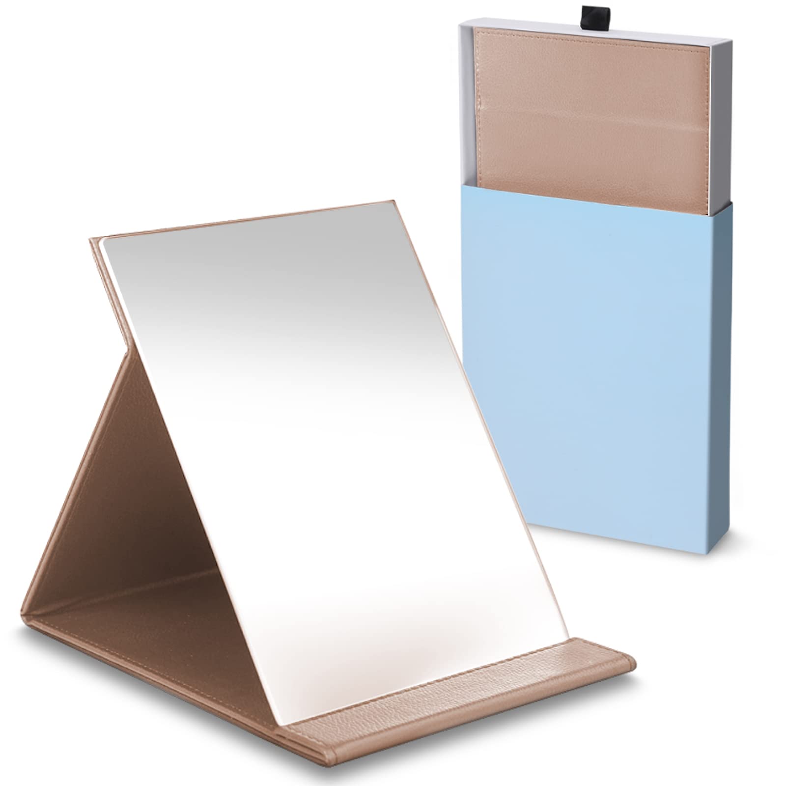 

Подставка ICHIFUJI Настольная подставка для макияжа Свободно регулируемая Складная розовая Зеркало, Зеркало, Зеркало, Зеркало, Угол, (М, бежевый)