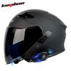Cool Ride Lightweight Bluetooth Motorcycle Helmet with Dual Visor, 3C Certified, Long Battery Life, Comfortable Fit.