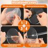 Paper Towel Holder Countertop Clear Acrylic Punch-free Weighted Base for Kitchen Bathroom Vertical Paper Roll Dispenser