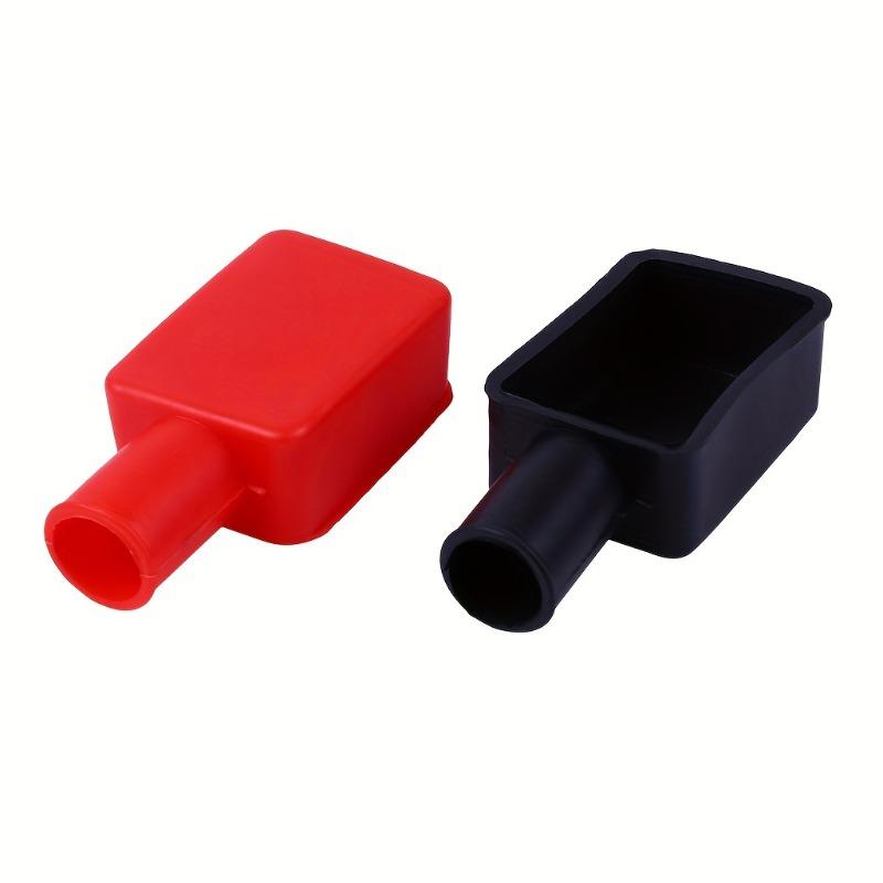 1Pair Car Battery Terminal Cover, Soft Rubber Vehicle Insulating Battery Protector, Automotive Stud Connector Top Post Cap
