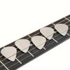 5/10 Stück Edelstahl-Gitarrenplektren Professionelle Metallplektren für Elektrische Akustikgitarren mit Verbesserter Griffigkeit Crisp JXB