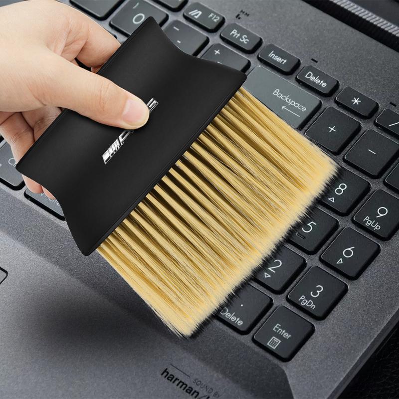 1PCS Car Dedusting Brush Air Outlet Cleaning Brush Auto Styling For Mercedes Benz AMG W212 W205 W246 W177 W176 W213 GLC GLE GLS ML Welcome Laser Lamp