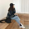 Color-blocking Striped Knitted Sweater for Women Loose and Casual Sweater Long-sleeved Trendy Pullover for Women Autumn and Winter