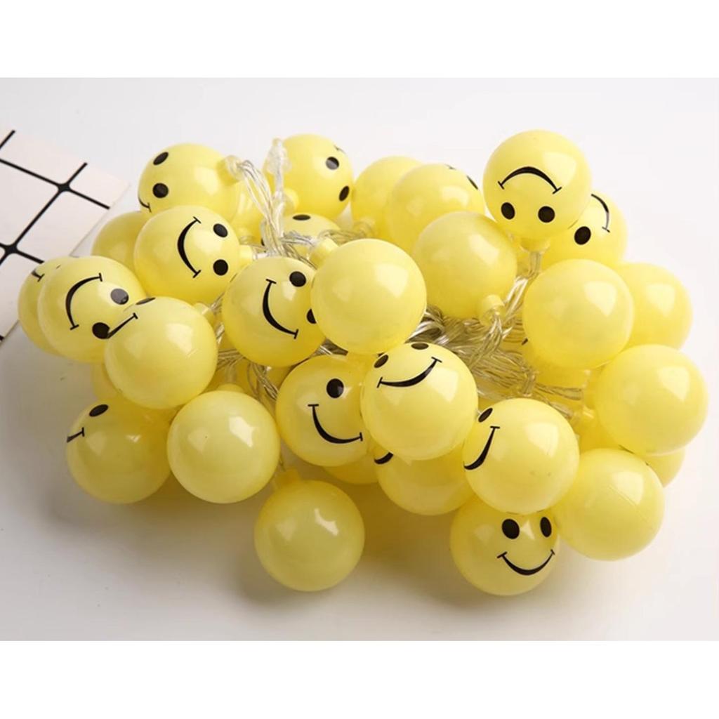 LED Smiling Cloud & Star String Lights for Children's Bedroom Tent Decor