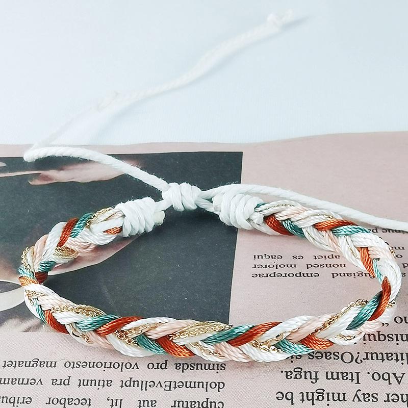 Braccialetto Tessuto Colorato Sette Colori Stile Etnico - Design per Coppia
