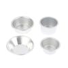 10 Stück Puto Kuchenform Aluminiumlegierung Eierkuchenförmchen Cupcake Küche Backform Mini Runde Backofenform Gebäck Dessertform