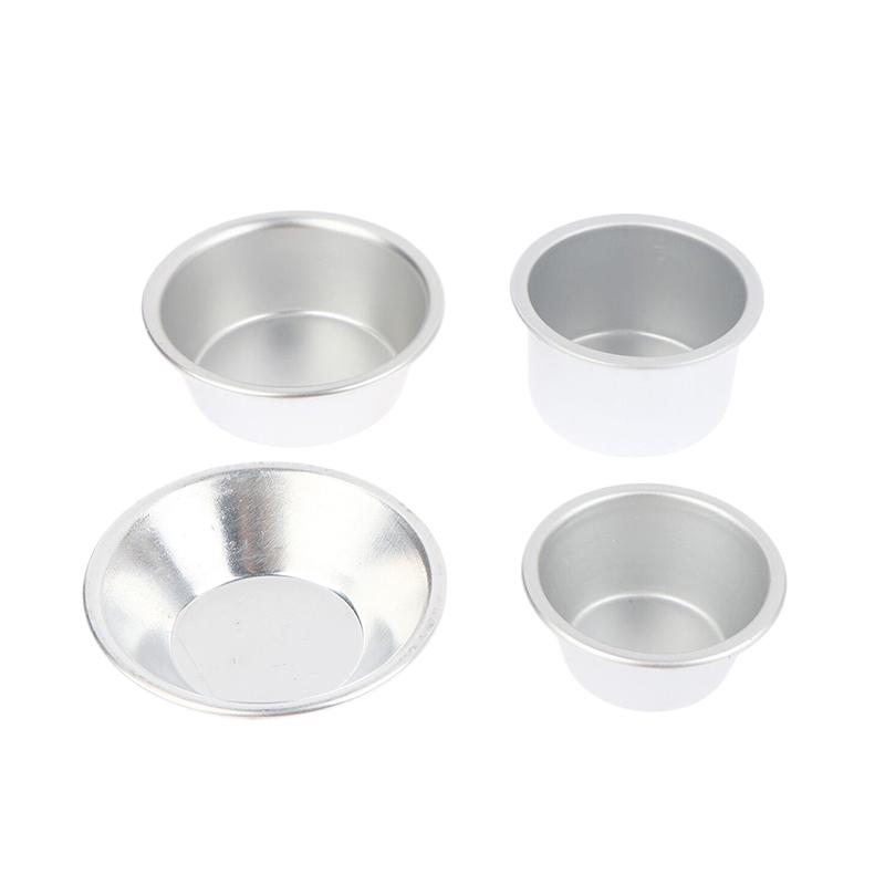 10 Stück Puto Kuchenform Aluminiumlegierung Eierkuchenförmchen Cupcake Küche Backform Mini Runde Backofenform Gebäck Dessertform