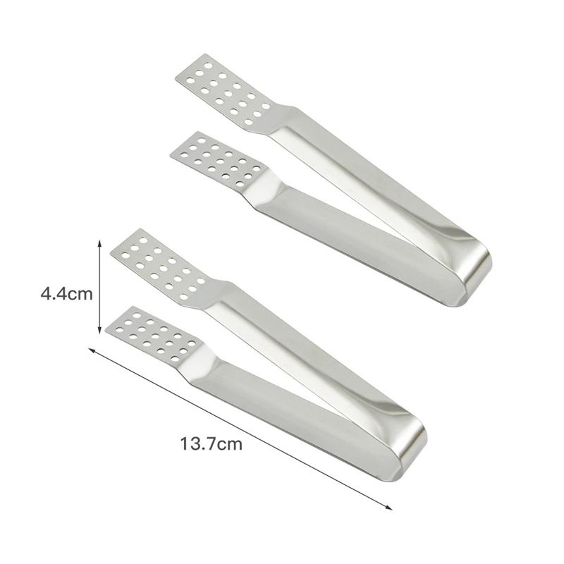 Tea Bag Clip Stainless Steel Thickened Lemon Tweezer Ice Sugar Barbecue Clip Home Kitchen Gadget Teaware Tong Squeezer Food Clip