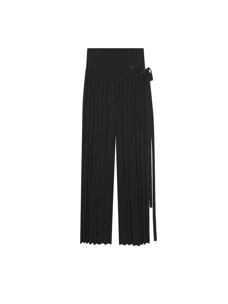 Josebaenseuteisi Pleats Flight Pants Long 40 Rich Black