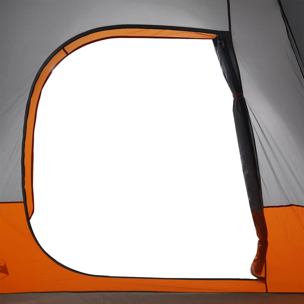 Car Tent for 4 Persons Grey and Orange Waterproof