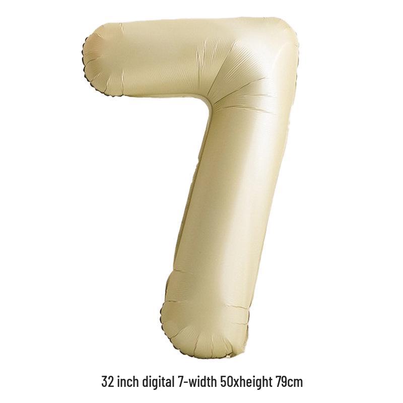 32-Inch White Number '40' Birthday Balloon, Aluminum Foil Party Decoration Prop