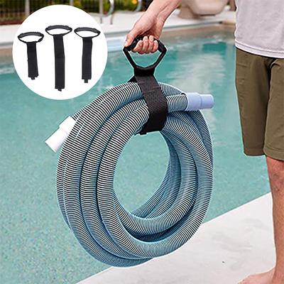 Storage Strap Heavy-Duty Hook and Loop Cord Carrying Strap Hanger and Organizer with Handle for Pool Hoses Garden Hoses Cables