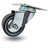 Swivel Wheel, Trolley Set, 75mm, 60kg, JDPE 0751, Thermoplastic Rubber