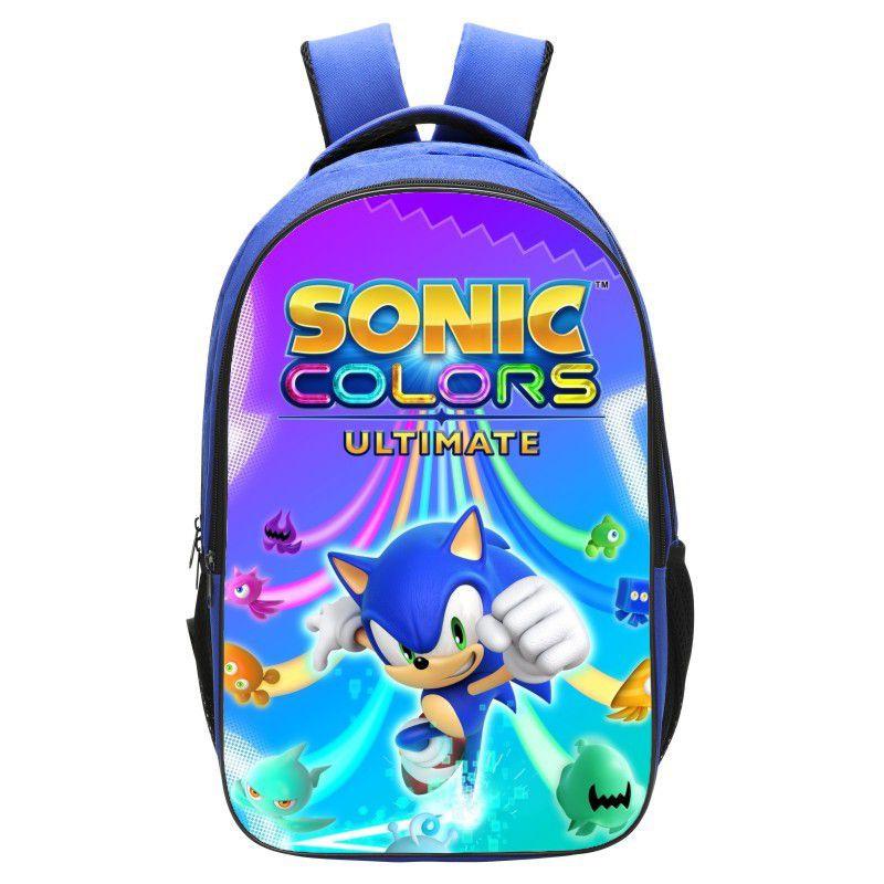 Sonic The Hedgehog 2 Children's Backpack For School Travel Colorful Artwork Unisex Design