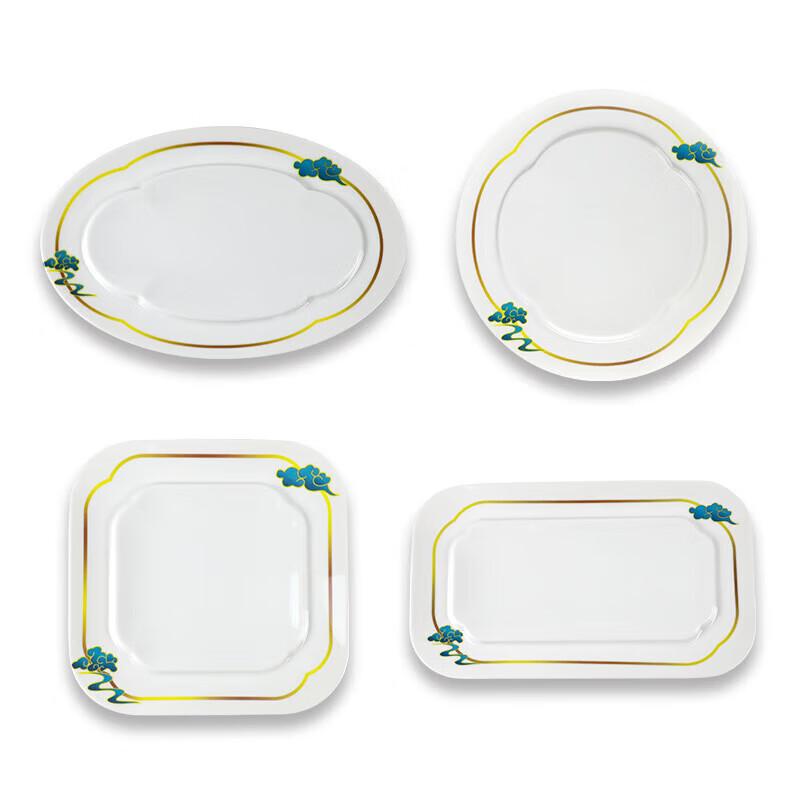 Wuhua Chinese Style Melamine Round Dinner Plate